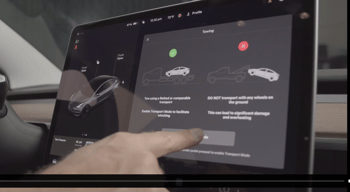 Tesla Model 3 Transport Mode